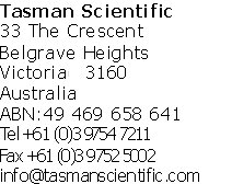 Tasman Scientific contact